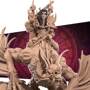 Vampire Commander - 32mm, 35mm Scale - Unpainted Miniature for DnD, Pathfinder, Tabletop RPGs - Bite the Bullet