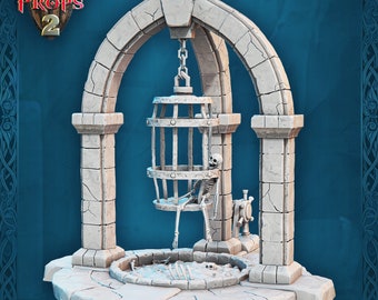 Hanging Cage - Dungeon Set - Unpainted Miniature