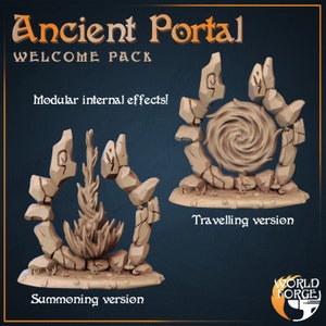 Ancient Portal - Summoning Portal - 32mm Scale - Unpainted Miniature