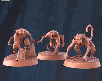 Vaplorphines, Monstros Macacos - Escala 32 mm - Miniatura sem pintura