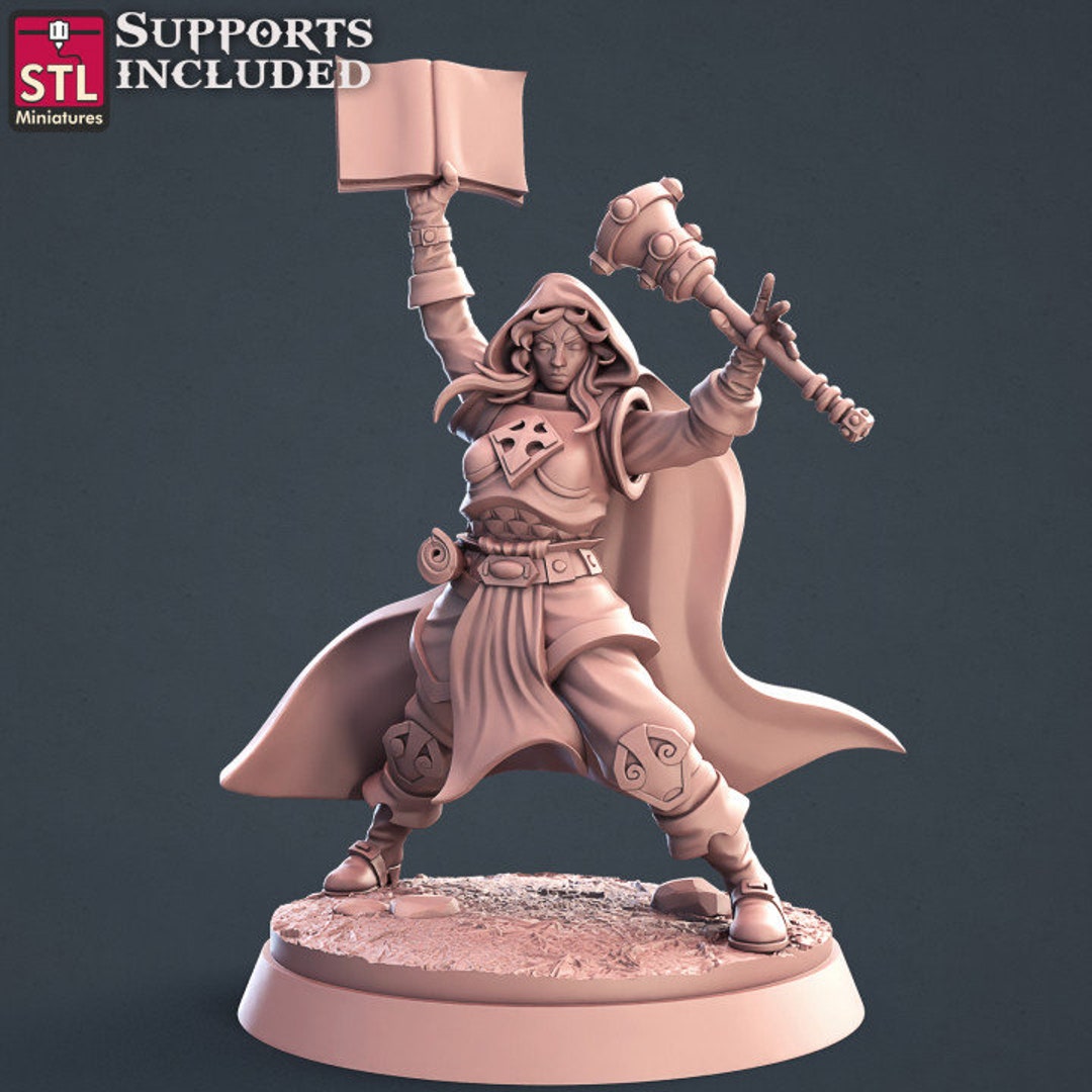 Reaper Miniatures Christina - Female Cleric Unpainted Plastic Fantasy Figure (#77468) - View #10