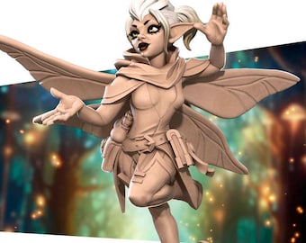 Pixie Cleric, Female Pixie - Unpainted Miniature