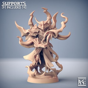 Gufaar the Librarian - Eye-Cult Gryphkin - 32mm Scale - Unpainted Miniature for DnD, Pathfinder, Tabletop RPGs - Artisan Guild