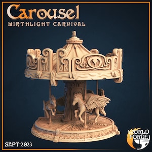 Carousel - Mirthlight Carnival Collection - 32mm Scale - Unpainted Miniature