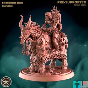 Mounted Undead, Ornate Armor - Unpainted Miniature