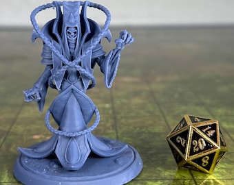 Lich - 32mm Scale Large Creature - Unpainted Miniature for DnD, Pathfinder, Tabletop RPGs - My3dPrintForge