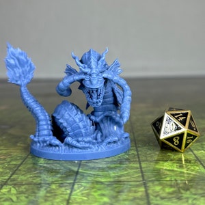 Aboleth - 32mm Scale - Unpainted Miniature for DnD, Pathfinder, Tabletop RPGs, Dioramas - Cursed Forge