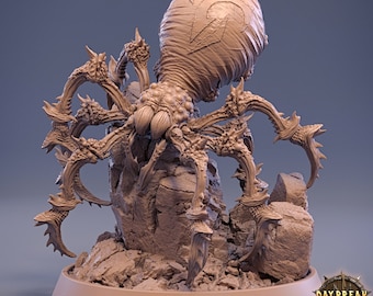 Giant Spider on Rock - Unpainted Miniature