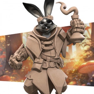 Rabbitfolk Artificer - Unpainted Miniature