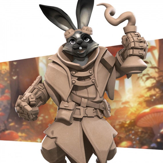 Rabbitfolk Artificer - Unpainted Miniature - Etsy
