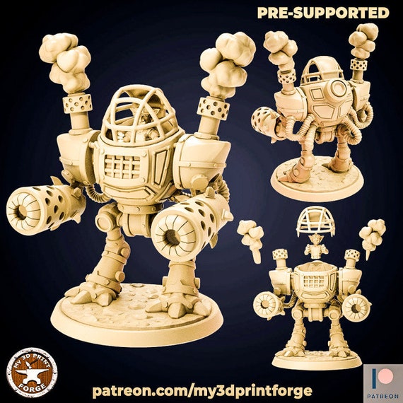 Goblin Robot Unpainted Miniature Etsy