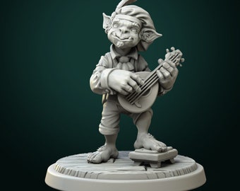 Goblin Bard - Unpainted Miniature