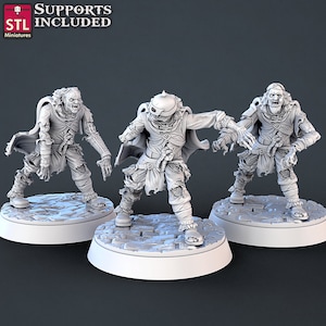 Modular Zombie Miniature, Model B - Unpainted Miniature