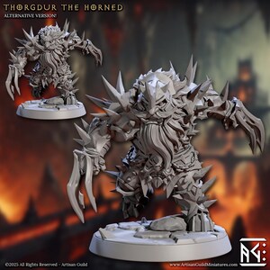 Thorgdur the Horned, Magmaforged Dwarves - Unpainted Miniature