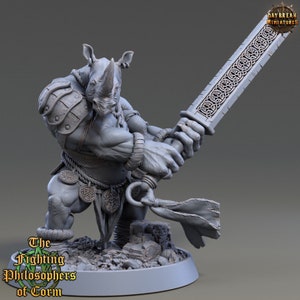 Crantor Straightedge - Rhinofolk - Unpainted Miniature