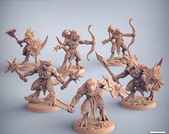 Goldmaul-Eidechse - Unbemalte Miniatur