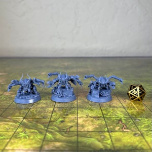 Crabs - Dark Waters Set - Neverdawn Chronicles - 32mm Scale - Unpainted Miniature for DnD, Pathfinder, Tabletop RPGs - STL Miniatures