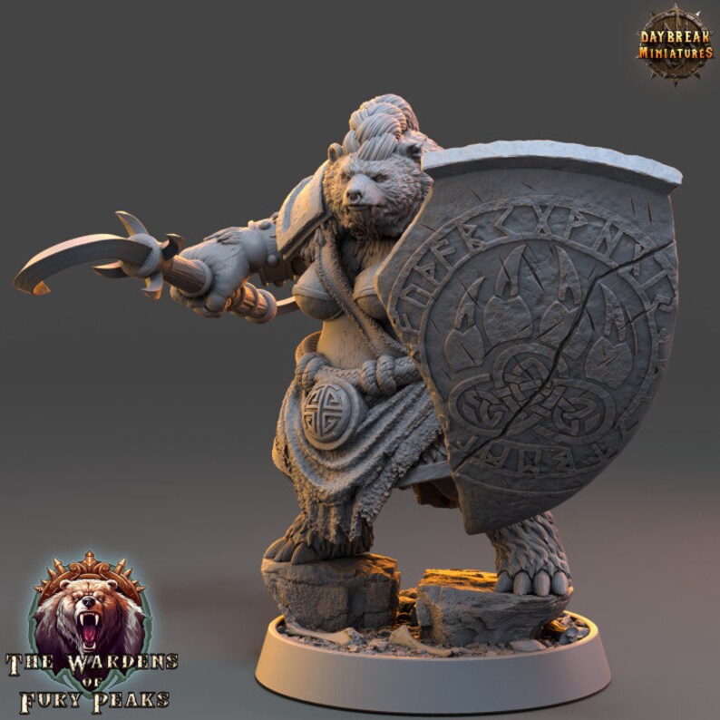 Female Werebear Fighter, Ursulla Rammer - the Wardens of Fury Peaks ...