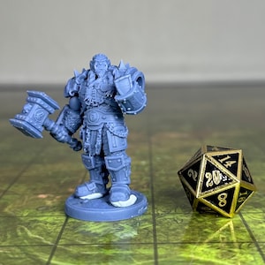 Orc Warlord - 32mm Scale - Unpainted Miniature