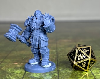 Señor de la guerra orco - Escala de 32 mm - Miniatura sin pintar