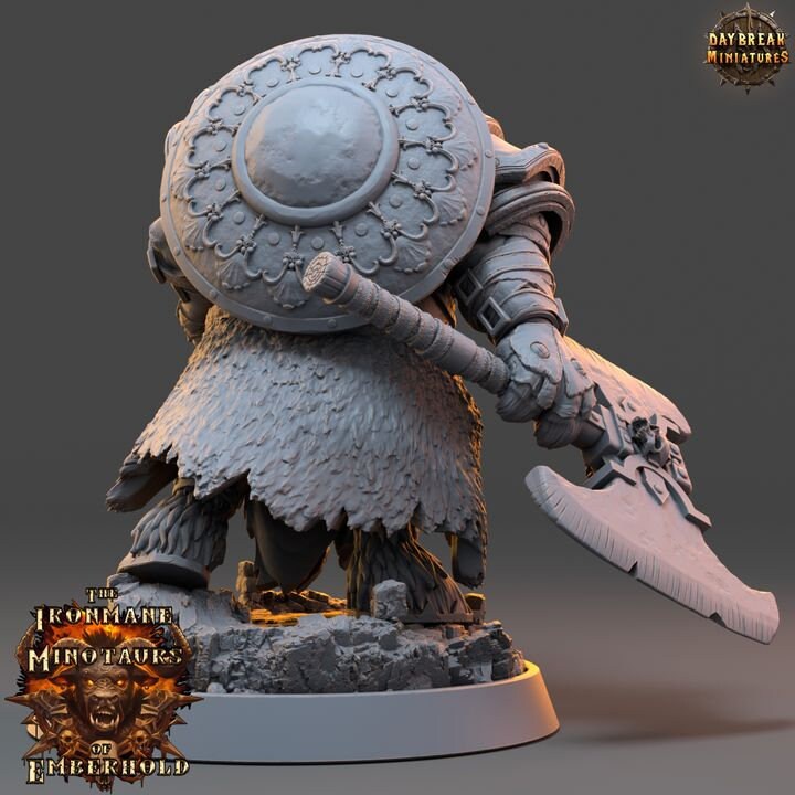 Morkat Darkhoof - the Ironmane Minotaurs of Emberhold - Unpainted