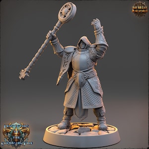 Master Vortex Ignisar - The Protectors of the Cleansing Fire - 32mm Scale - Unpainted Miniature for DnD, Pathfinder, Tabletop RPGs