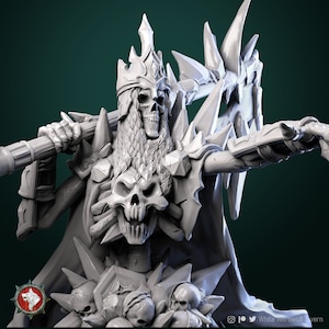 Krovar the Undying, Skeleton King - Unpainted Miniature