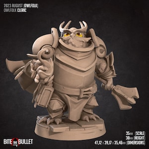 Clerc hibou - Miniature non peinte