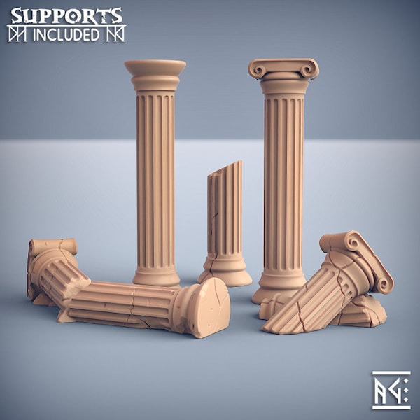 Column Set- Unpainted Miniature