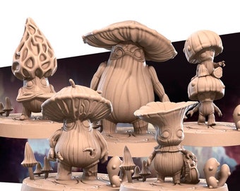 Myconid - Mushrooms - Unpainted Miniature