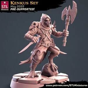 Kenku Rogue - 32mm Scale - Unpainted Miniature