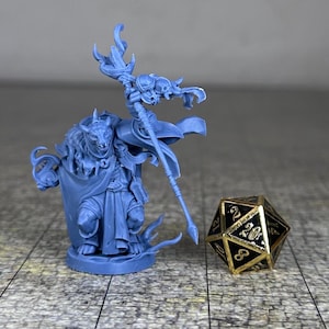 Tabaxi Warlock - 32mm, 35mm Scale - Unpainted Miniature for DnD, Pathfinder, Tabletop RPGs - Bite the Bullet
