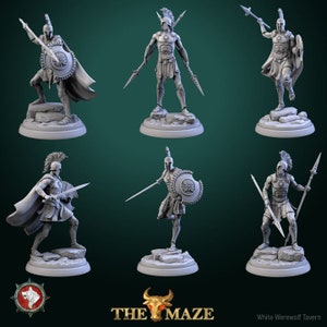 Hoplitas - Guardias masculinos - Miniatura sin pintar