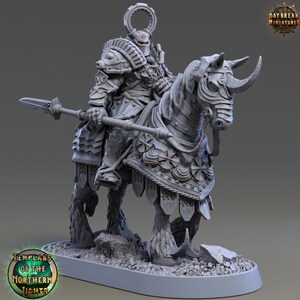 Ritter Johannes Larkner - Human Paladin - Templars of Northern Lights - 32mm Scale - Unpainted Miniature for DnD, Pathfinder, Tabletop RPGs