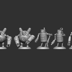 Scrap Bots, Clockwork Constructs - Unpainted Miniature - Etsy