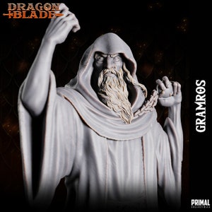 Gramros, the Dark Wizard - Dragonblade - Unpainted Miniature