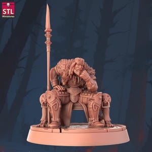 Barbarian King - Barbarian Camp Set - Unpainted Miniature