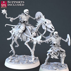 Skeleton, Pose D - 32mm Scale - Unpainted Miniature