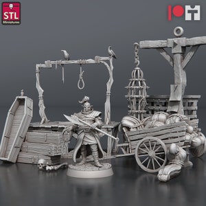 Bugbear Hangman Set - 32mm Scale - Unpainted Miniature