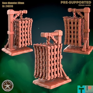 Square Hanging Cage - 32mm Scale - Unpainted Miniature