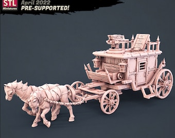 Vampire Hunter Wagon - Unpainted Miniature