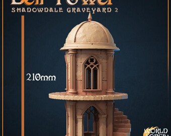 Bell Tower - Graveyard Collection - 32mm Scale - Unpainted Miniature