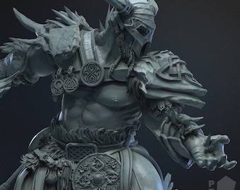 Frost Giant Fighter - Unpainted Miniature