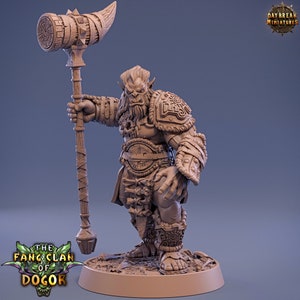 Hook Hangri - Bugbear Warrior - 32mm Scale - Unpainted Miniature