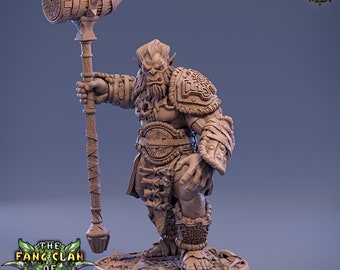 Hook Hangri - Bugbear Warrior - 32mm Scale - Unpainted Miniature