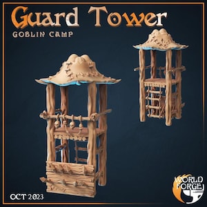 Goblin Guard Tower, Goblin Camp Collection - Unpainted Miniature