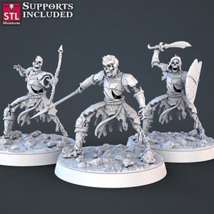 Modular Skeleton Miniature - Model B - Unpainted Miniature