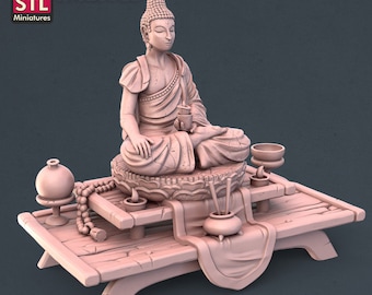 Monniksbeeld: schaal van 32 mm, ongeverfd miniatuur