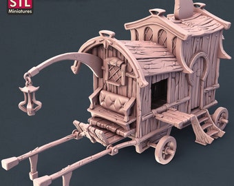 Merchant Cart - Unpainted Miniature