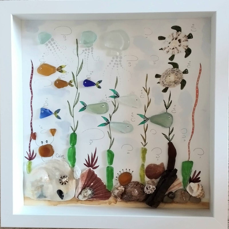 Sea Glass Window Art - Etsy